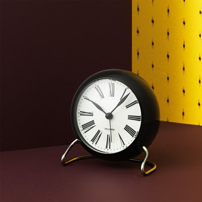Roman Analog Electric Tabletop Clock with Alarm