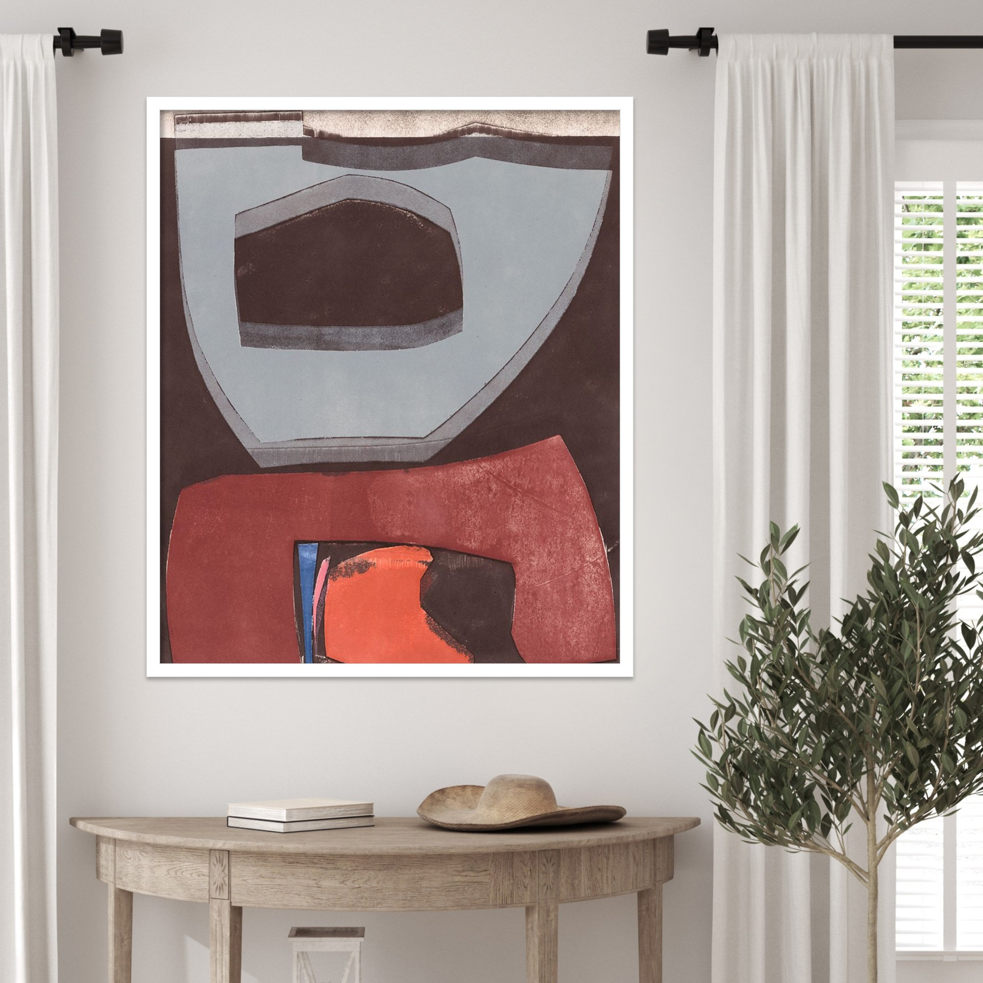 Istanbul 12 by Solano Wood Framed Wall Art Print, 33" H x 28" W, White