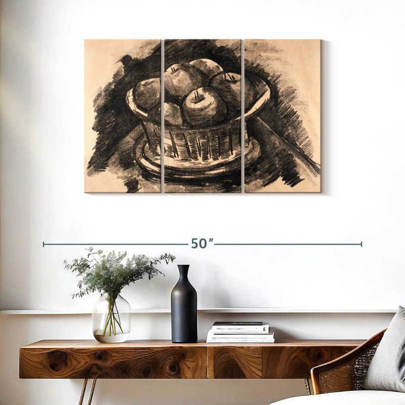 Yarlin Apples In Basket, 24" H x 38" W