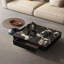 Table basse de luxe en marbre avec tiroir