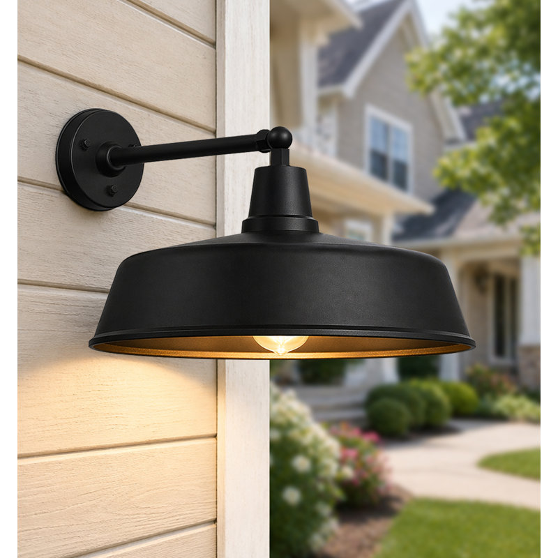 Luminaire de grange, H 12,5 po x l 21 po x P 28 po