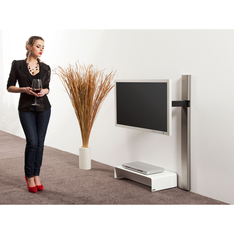 Props Silver Wall Mount for LCD/Plasma/LED with Shelving, Holds up to 35 kg
