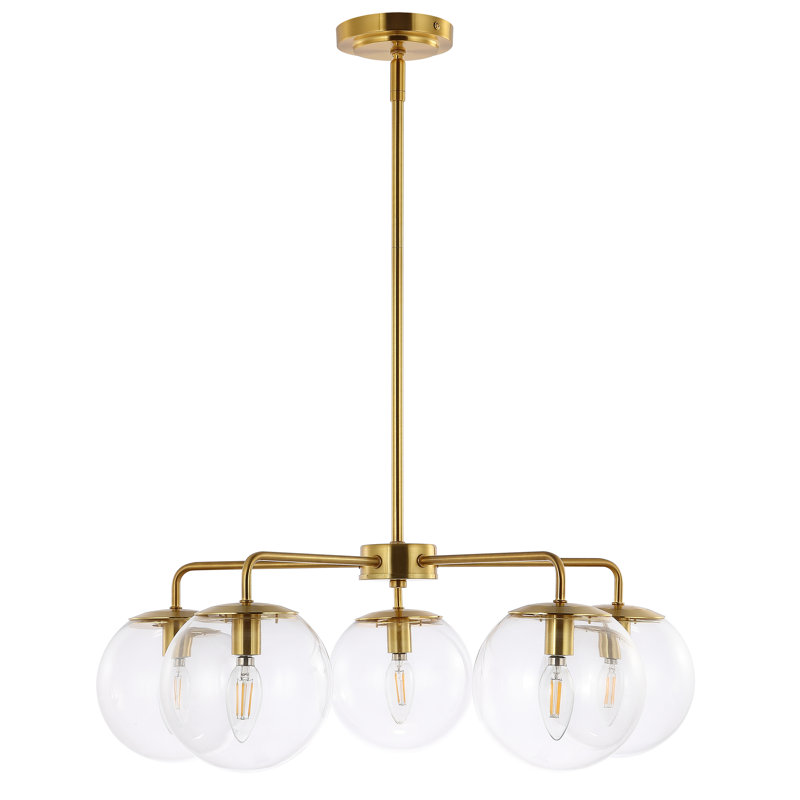 Rattana 5 - Light Dimmable Globe Chandelier