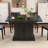 Fluted Extendable Dining Room Table For 4-6, 47-65 Inch Rectangle Kitchen Dining Table With Sliding Door, Storage-1884457045