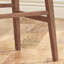 Tabouret de bar en tissu gris anthracite de style Mid-Century, pieds fuselés, assise de 30,50 po de hauteur, tabouret moderne en hévéa, revêtement robuste