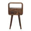 Lindall 30cm W Solid Wood Bedside Table
