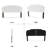 Vertical Channel Tufting Upholstered Headboard Adjustable Height & Width Bed Head Board-316146640-316146641