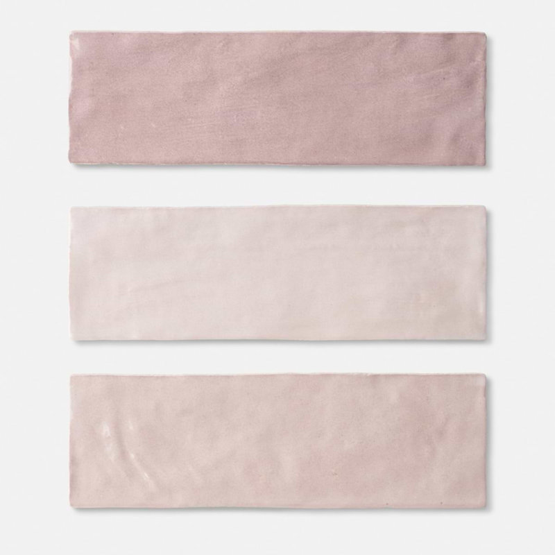 Portmore 3x8 Glazed Ceramic Tile, Pink