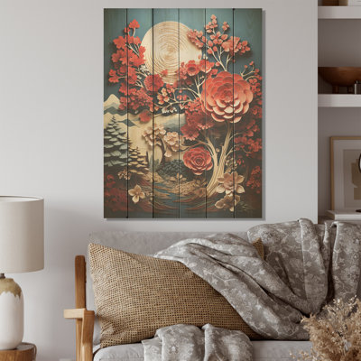 Sépia, arbre, séquoia, collage