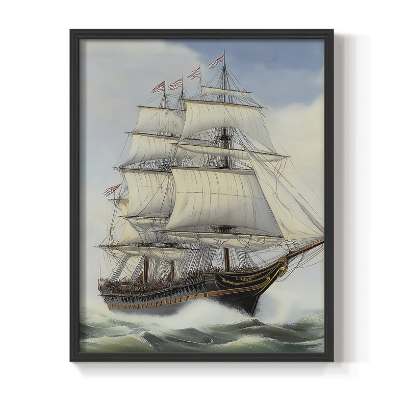 «NAUTICAL Series Lxxix», Noir, noir, noir, noir, H 21 po x l 17 po