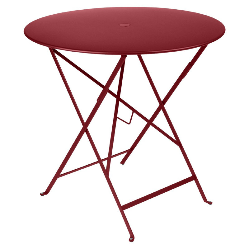 Bistro Outdoor Round Bistro Table, Chili Red, 29" H x 30.5" W x 30.5" L
