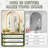 Arched Bathroom Mirror Vanity Wall Mirror,High-Strength Tempered Glass and Aluminum Alloy Framed French Cleat Mounted Wall & Bathroom Mirror-2007018110-2007018112