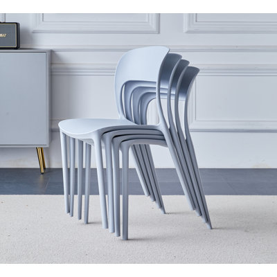 Stoker Stackable Plastic Chairs (CHA201) X 4