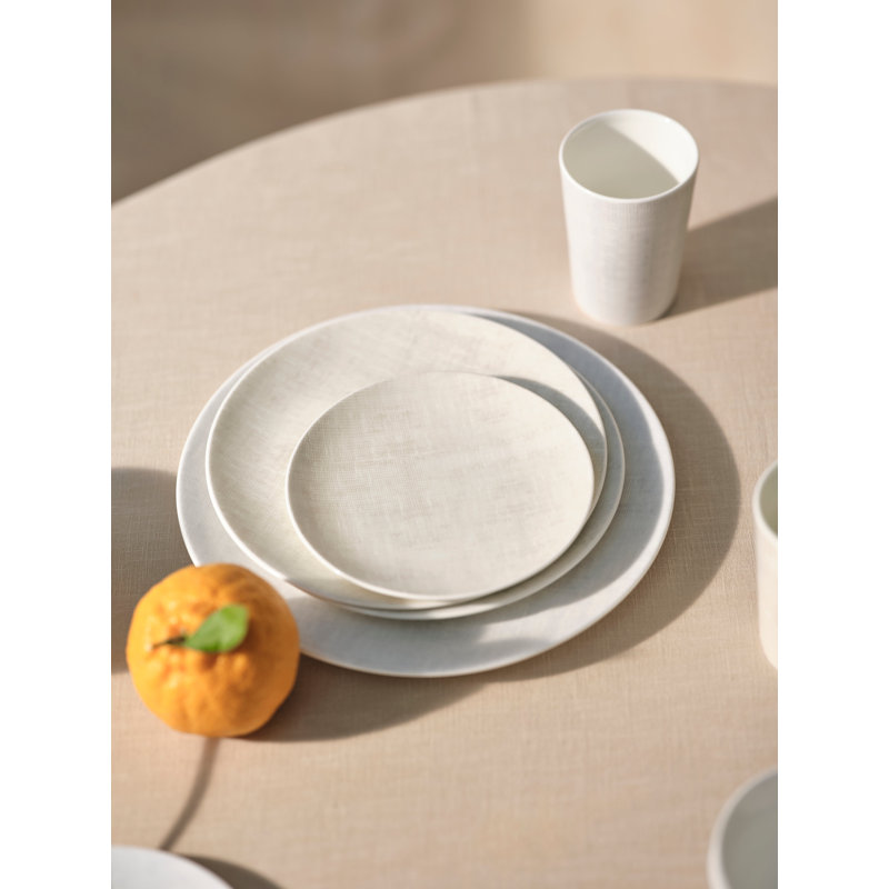 Assiette 6 po Yeon, Ivoire ivoire