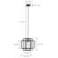 Luminaire suspendu géométrique 1 lumière Elijawon