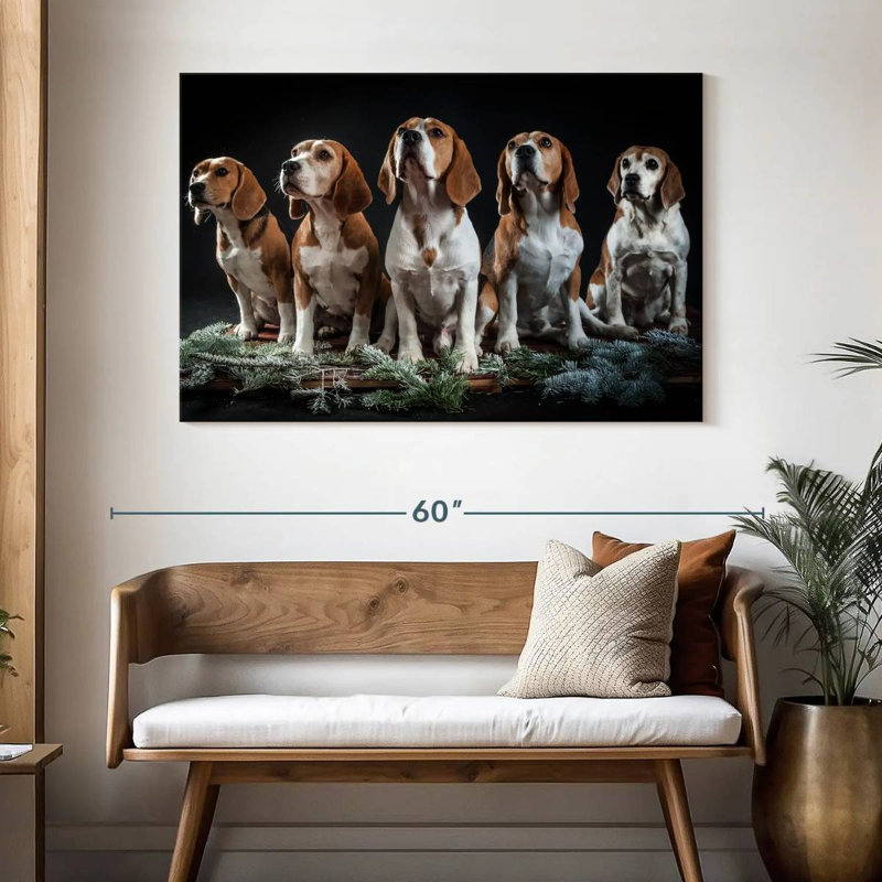 Beagle Squad, 32" H x 48" W