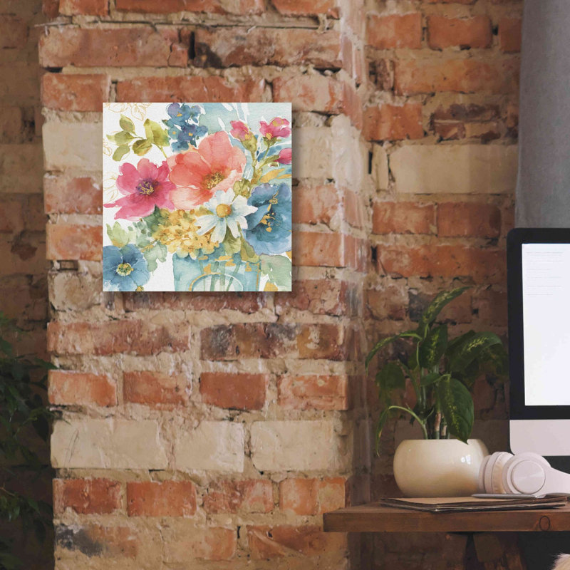 «My Garden Bouquet II» par Lisa Audit, art mural sur toile, H 12 po x l 12 po x P 0,75 po