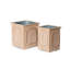 Manor Wood/Metal Planter Set