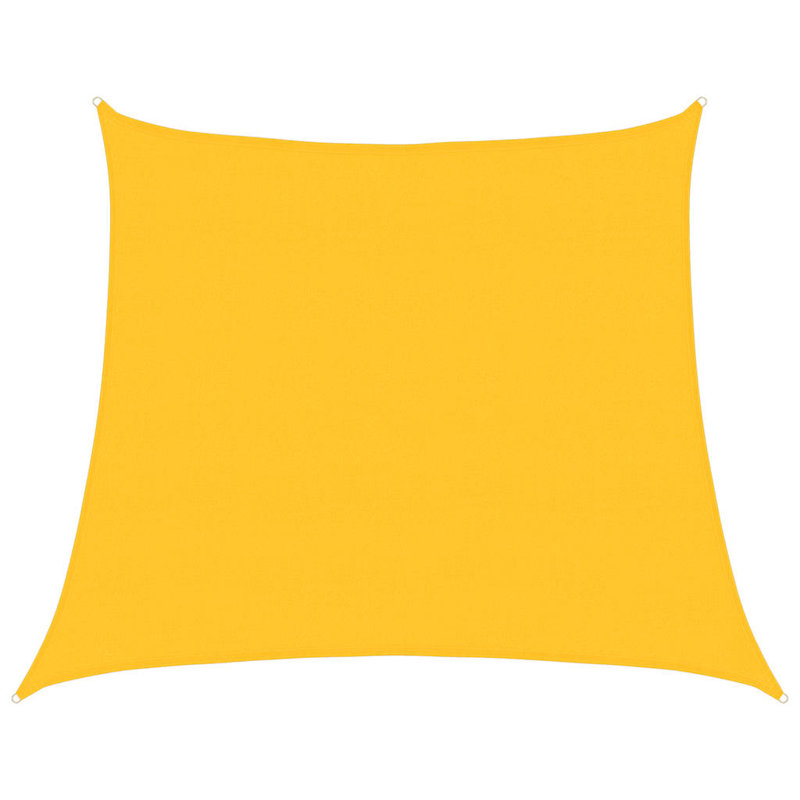 Dakota Fields Plastic Cover Retractable Freestanding Awning, 400cm W x 200cm D, Yellow