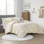 Ensemble d'édredon à imprimé métallique Raina-24747096-32271735