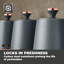Tower Cavaletto Set of 3 Canisters for Tea/ Coffee/ Sugar-51050357