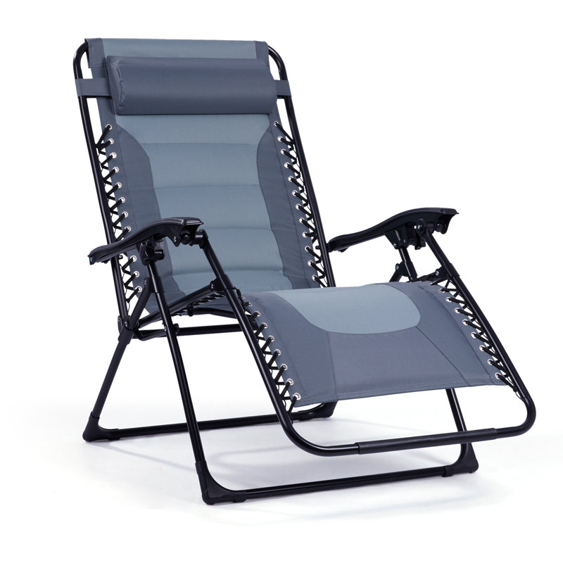 Deluxe Xl Padded Recliner Chair – Ergonomic Anti-gravity Lounger With Folding Design, Side Tray, And Adjustable Headrest