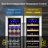 24 Inch Dual Zone Built-In and Freestanding Wine & Beverage Refrigerator - 18 Bottle & 57 Can Capacity, Stainless Steel Frame-126095947