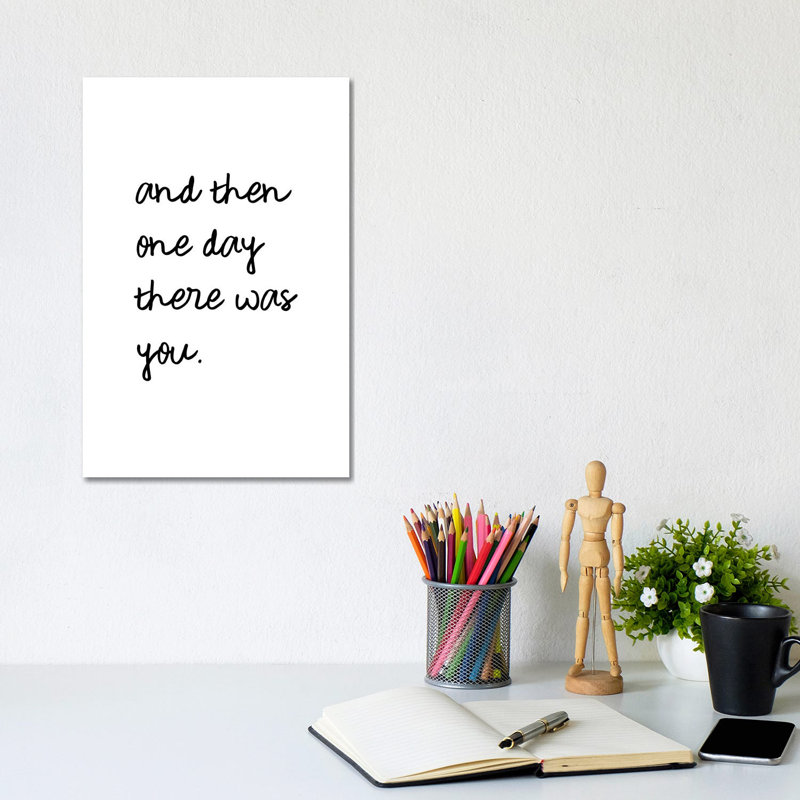 And One Day There Was You by Orara Studio - Wrapped Canvas Gallery-Wrapped Canvas Giclée, 20.32 cm H x 30.48 cm W