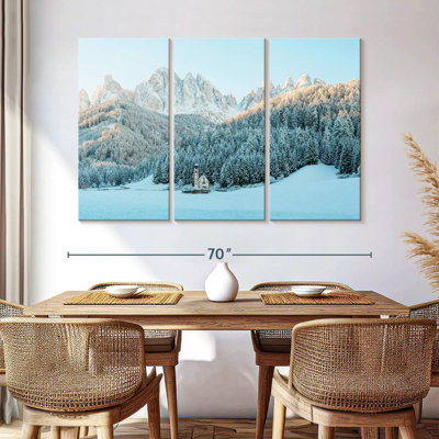 Forêt d'hiver des Dolomites d'Alvord