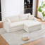 Sofa deux places extra-large, revêtement en chenille-135081831