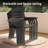 5 Pieces Outdoor Patio Dining Set, 4  Stackable Metal Dining Chairs And 40.6" Round Metal Dining Table, Outdoor Table And Chairs For Lawn Garden Backyard Deck