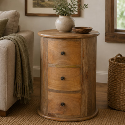 40cm W Solid Wood Bedside Table