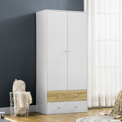 2 Door Manufactured Wood Wardrobe