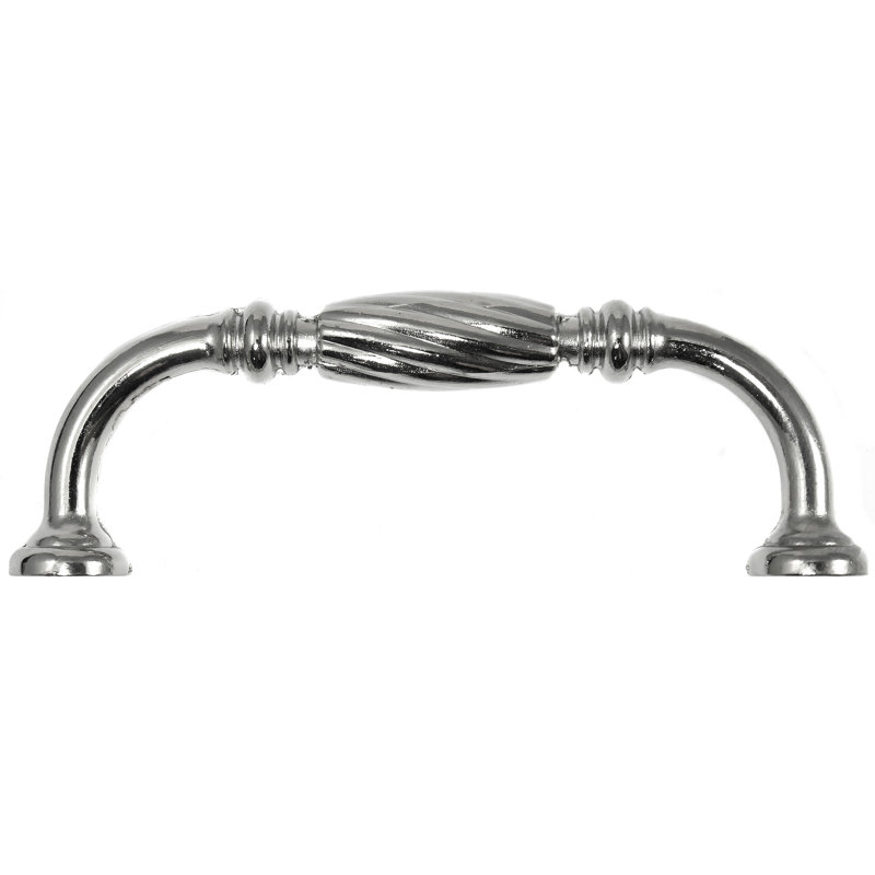 Poignée barre 5 po French Twist, Nickel poli, 5"