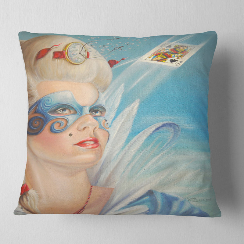 Coussin Venetian Romance - Portrait, 16 po x 1 po, Coussin décoratif