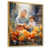 Toile avec cadre flottant or