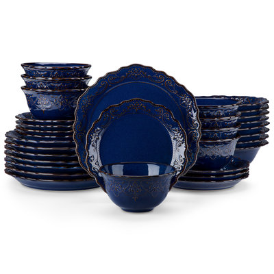 36 Piece Stoneware Dinnerware Set - Service for 8