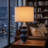 25" Archaimbaud Ceramic Table Lamp, Gourd-Shaped Base, Rotary Switch, Modern Décor-1887744439