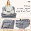 Chaise d'appoint pivotante et berçante en similicuir-896893762