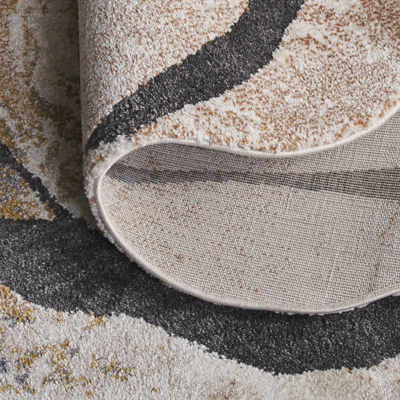 Tapis abstrait Contour 302 Performance, Rectangle 5 pi 5 po x 7 pi 6 po