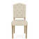 Maya Rectangular Table And Cream Side Chairs Dining Set