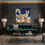 Faune sauvage, renard fennec, art mural sur toile grise-289446442