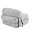 Fauteuil à billes pliable Latina, gris clair