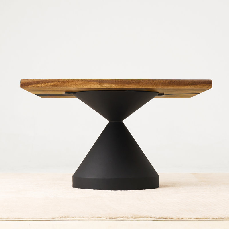 Table basse carrée en époxy 29 po, H 16 po x L 29 po x l 29 po
