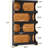 71.26" Tall 4-Tier S-Shaped  Display Storage Shelf For Living Room, Office, Bedroom