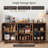 62.99'' Wide Sideboard With Adjustable Shelf-1525128922