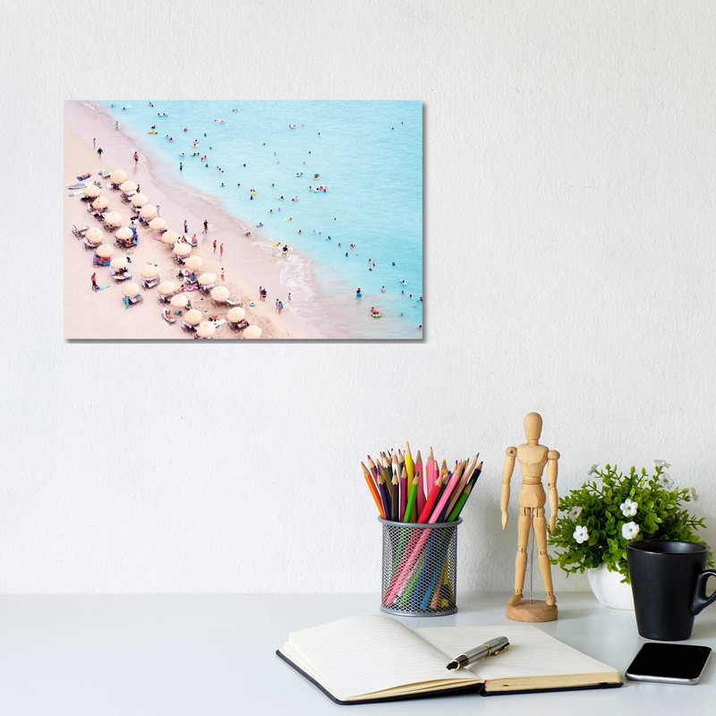 Waikiki Beach by Susanne Kremer - Wrapped Canvas Print, 20.32 cm H x 30.48 cm W