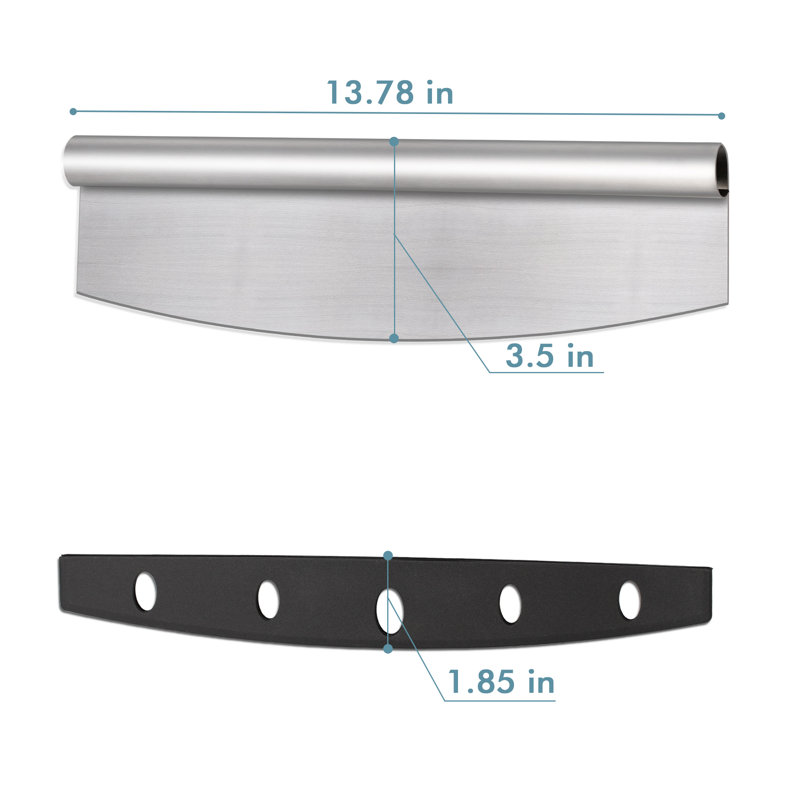 Lame de couteau à pizza avec couvercle