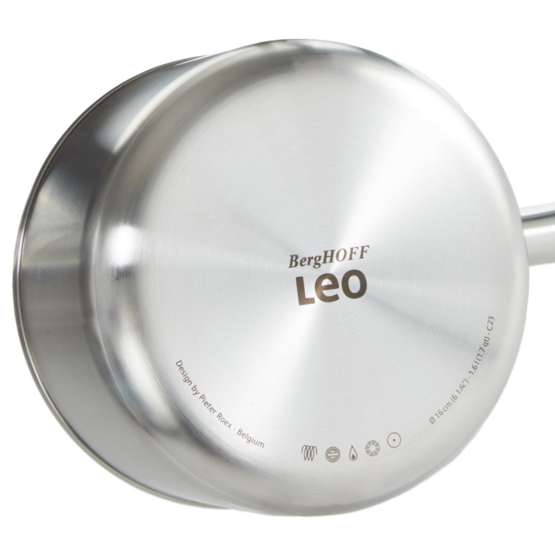 Casserole en acier inoxydable 18/10 recyclé 6,25 po BergHOFF Graphite