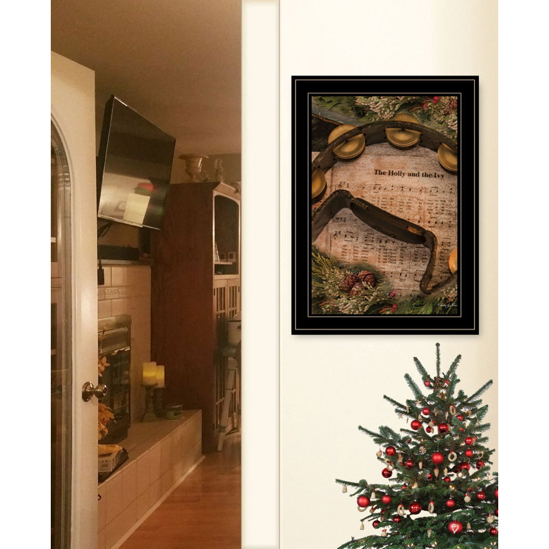 «Holly and Ivy», art mural encadré pour le salon, décoration murale par Robin Lee Vieria